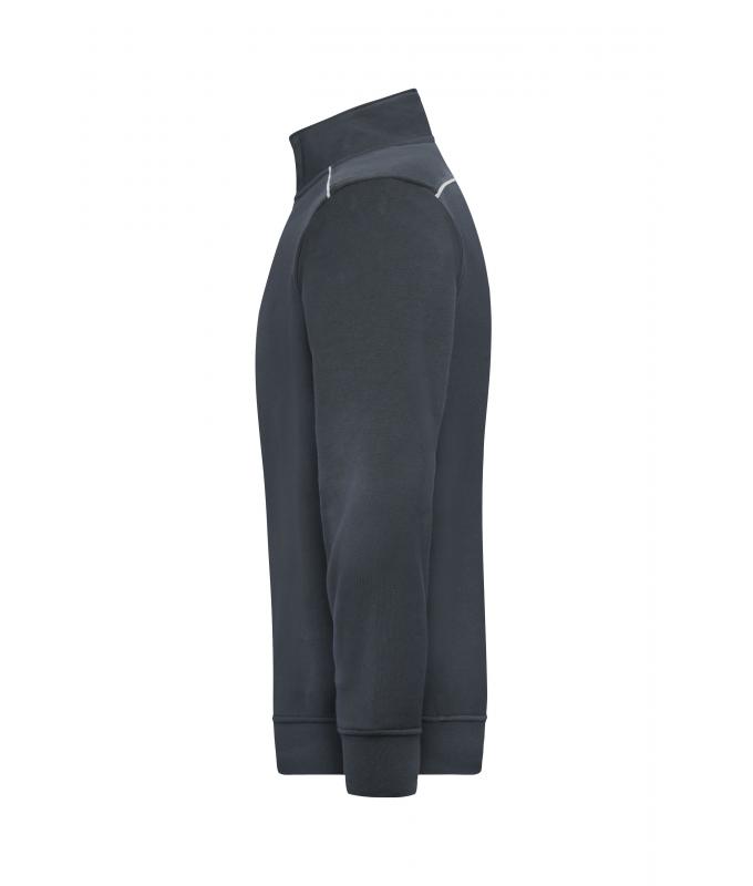 Unisex Workwear Half-Zip Sweat - SOLID - Carbon 8733