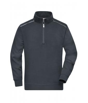 Unisex Workwear Half-Zip Sweat - SOLID - Carbon 8733