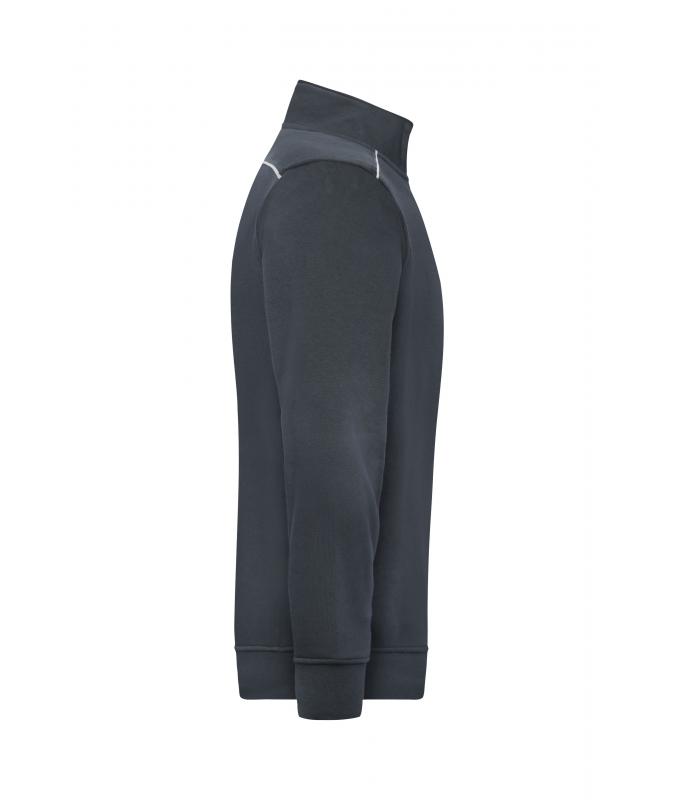 Unisex Workwear Half-Zip Sweat - SOLID - Carbon 8733