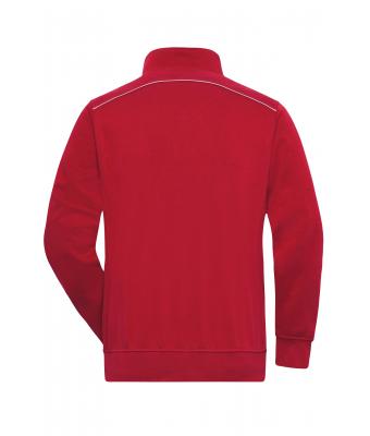 Unisex Workwear Half-Zip Sweat - SOLID - Red 8733
