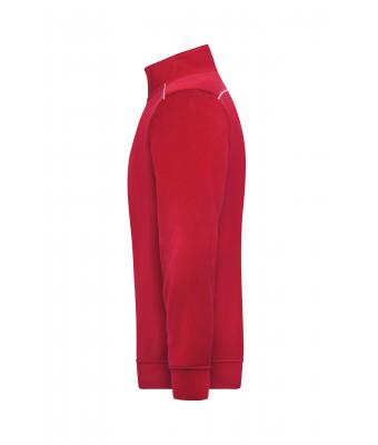 Unisex Workwear Half-Zip Sweat - SOLID - Red 8733