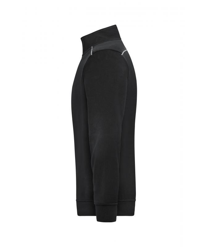 Unisex Workwear Half-Zip Sweat - SOLID - Black 8733