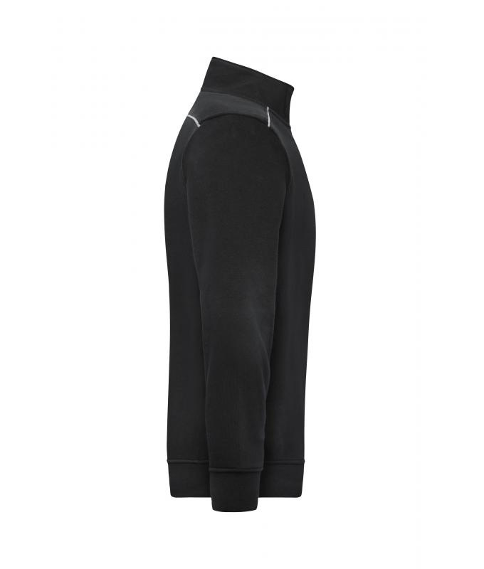 Unisex Workwear Half-Zip Sweat - SOLID - Black 8733