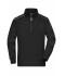 Unisex Workwear Half-Zip Sweat - SOLID - Black 8733