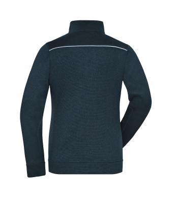 Damen Ladies' Knitted Workwear Fleece Jacket - SOLID - Navy/navy 10221