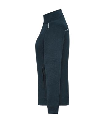 Ladies Ladies' Knitted Workwear Fleece Jacket - SOLID - Navy/navy 10221