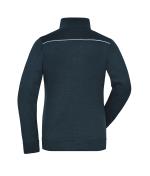 Ladies Ladies' Knitted Workwear Fleece Jacket - SOLID - Navy/navy 10221