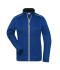 Damen Ladies' Knitted Workwear Fleece Jacket - SOLID - Dark-royal-melange/navy 10221
