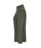 Damen Ladies' Knitted Workwear Fleece Jacket - SOLID - Olive-melange/black 10221