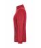 Ladies Ladies' Knitted Workwear Fleece Jacket - SOLID - Red-melange/black 10221