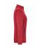 Damen Ladies' Knitted Workwear Fleece Jacket - SOLID - Red-melange/black 10221
