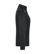 Damen Ladies' Knitted Workwear Fleece Jacket - SOLID - Black/black 10221