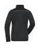 Damen Ladies' Knitted Workwear Fleece Jacket - SOLID - Black/black 10221
