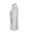 Damen Ladies' Knitted Workwear Fleece Jacket - SOLID - White-melange/carbon 10221