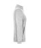 Damen Ladies' Knitted Workwear Fleece Jacket - SOLID - White-melange/carbon 10221