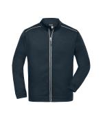 Herren Men's Knitted Workwear Fleece Jacket - SOLID - Navy/navy 10222