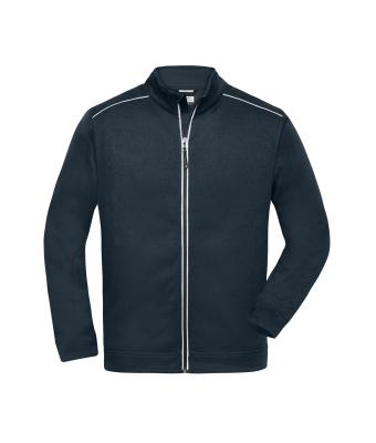 Herren Men's Knitted Workwear Fleece Jacket - SOLID - Navy/navy 10222