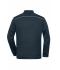 Men Men's Knitted Workwear Fleece Jacket - SOLID - Navy/navy 10222