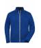 Men Men's Knitted Workwear Fleece Jacket - SOLID - Dark-royal-melange/navy 10222