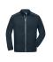 Men Men's Knitted Workwear Fleece Jacket - SOLID - Navy/navy 10222