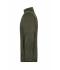 Herren Men's Knitted Workwear Fleece Jacket - SOLID - Olive-melange/black 10222