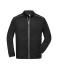 Men Men's Knitted Workwear Fleece Jacket - SOLID - Black/black 10222