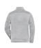 Men Men's Knitted Workwear Fleece Jacket - SOLID - White-melange/carbon 10222