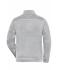 Men Men's Knitted Workwear Fleece Jacket - SOLID - White-melange/carbon 10222