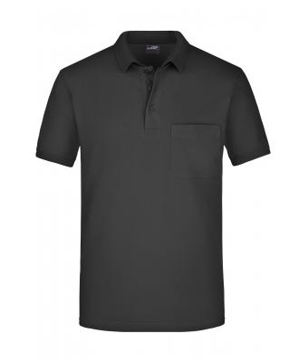 Men Men's Polo Pocket Black 7562