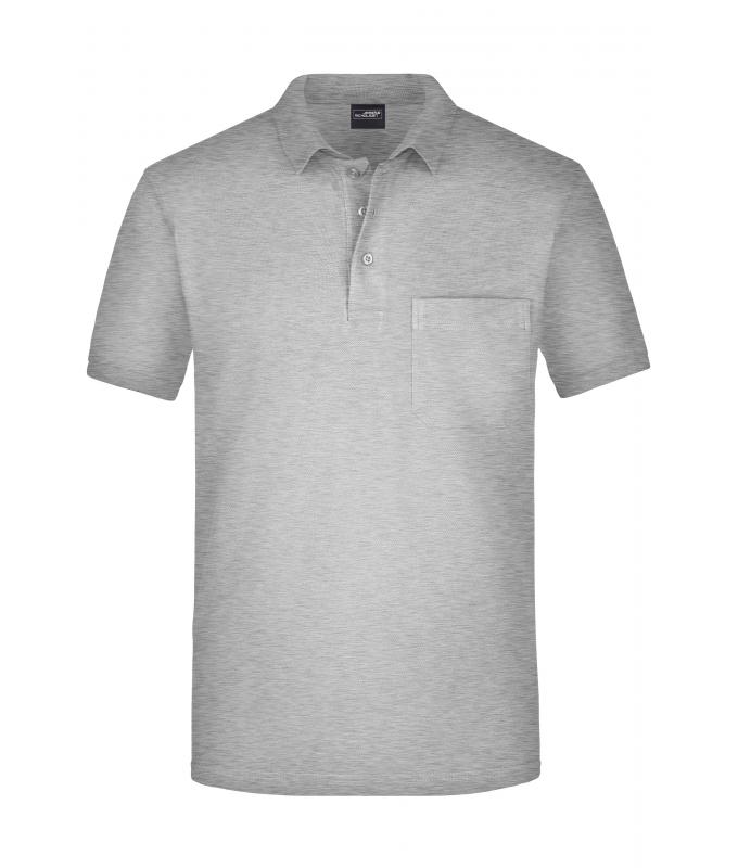 Herren Men's Polo Pocket Ash 7562