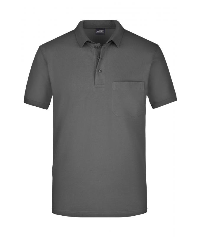 Men Men's Polo Pocket Graphite 7562