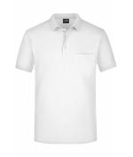 Herren Men's Polo Pocket White 7562