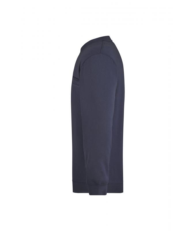 Men Men's Round Sweat Pocket Navy 7563