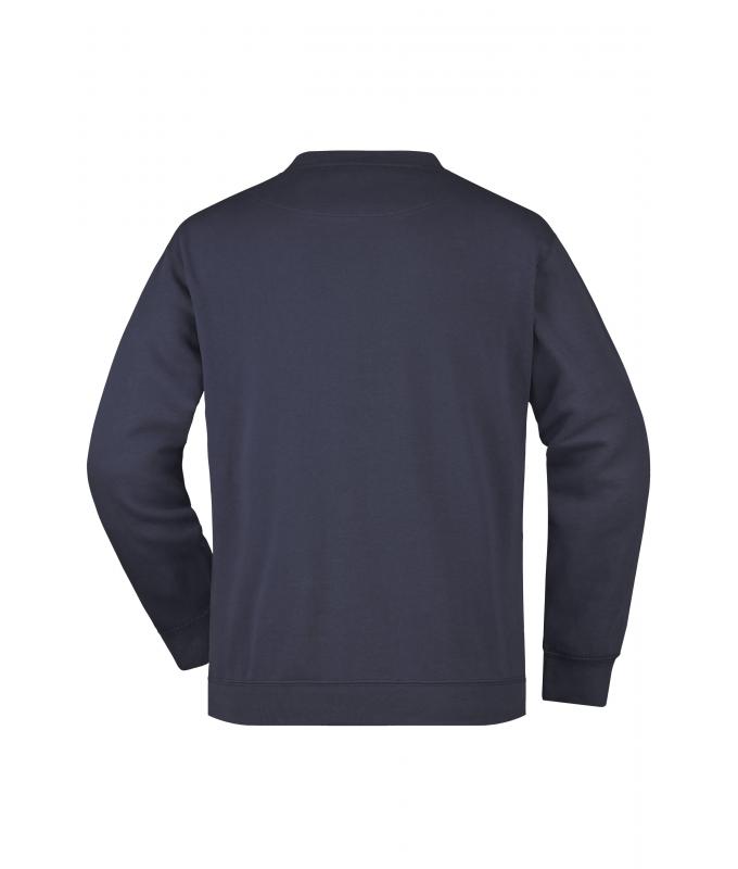 Men Men's Round Sweat Pocket Navy 7563
