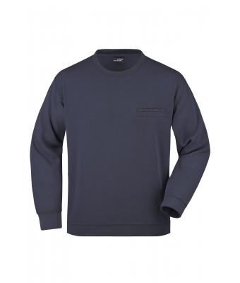Men Men's Round Sweat Pocket Navy 7563
