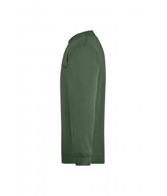 Men Men's Round Sweat Pocket Dark-green 7563