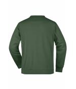Herren Men's Round Sweat Pocket Dark-green 7563