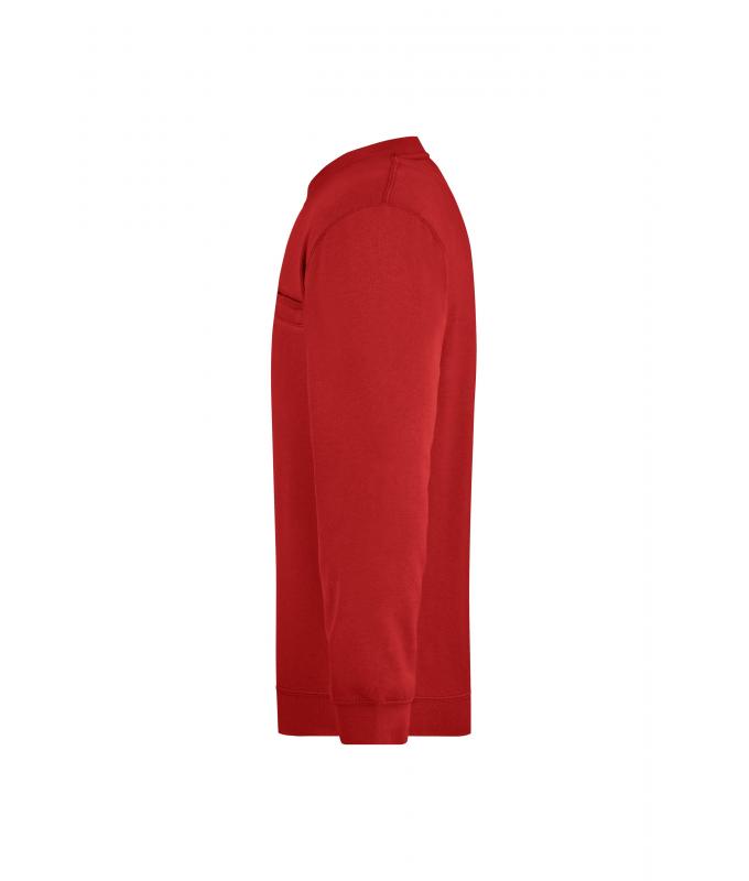 Herren Men's Round Sweat Pocket Red 7563