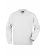 Herren Men's Round Sweat Pocket White 7563
