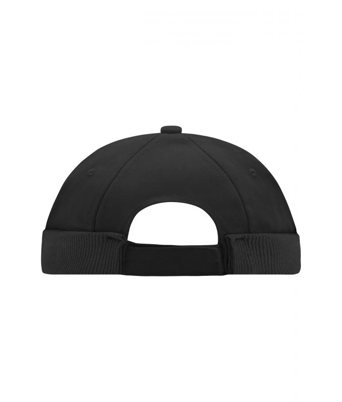 Unisex 6 Panel Chef Cap Black 7588