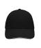 Unisex 6 Panel Sandwich Cap Black/light-grey 7590