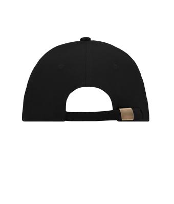 Unisex 6 Panel Sandwich Cap Black/yellow 7590