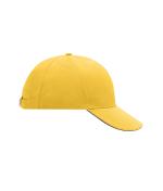 Unisex 6 Panel Sandwich Cap Gold-yellow/navy 7590