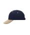 Unisex 6 Panel Sandwich Cap Navy/beige/navy 7590