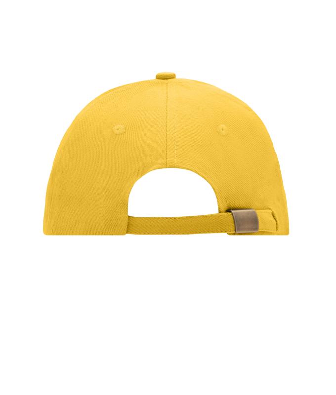 Unisex 6 Panel Sandwich Cap Gold-yellow/navy 7590
