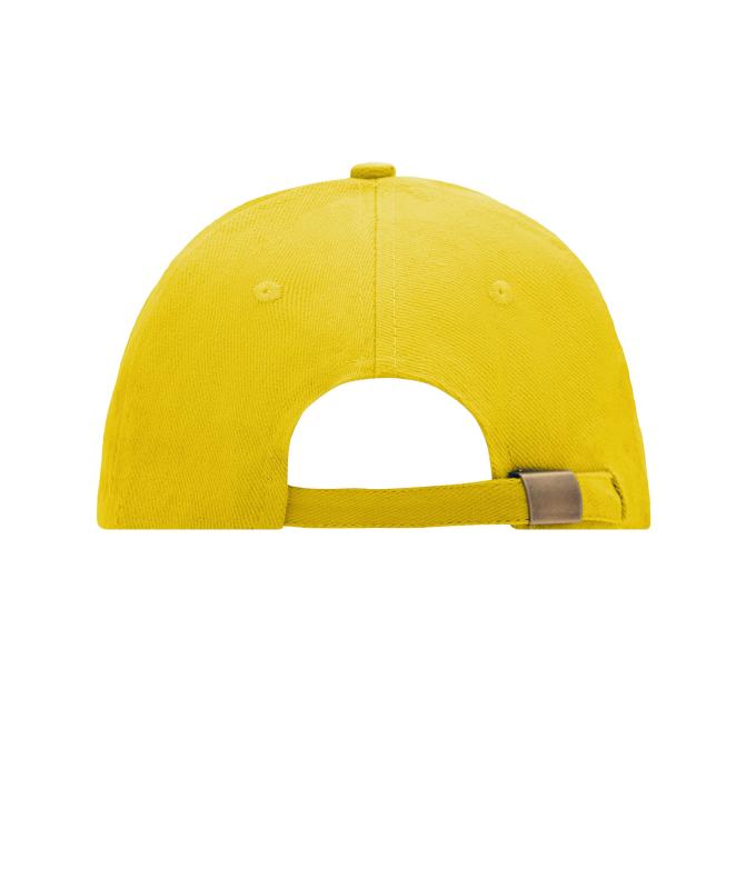 Unisex 6 Panel Sandwich Cap Sun-yellow/white 7590