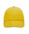 Unisex 6 Panel Sandwich Cap Sun-yellow/white 7590