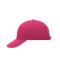 Unisex 6 Panel Sandwich Cap Pink/white 7590