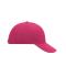 Unisex 6 Panel Sandwich Cap Pink/white 7590