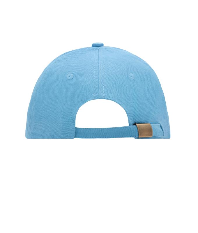Unisex 6 Panel Sandwich Cap Light-blue/white 7590